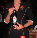Photo of Bass beer promotion woman in Siem Reap