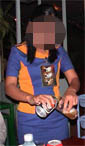 photo of Tiger beer beer promotion woman in Siem Reap